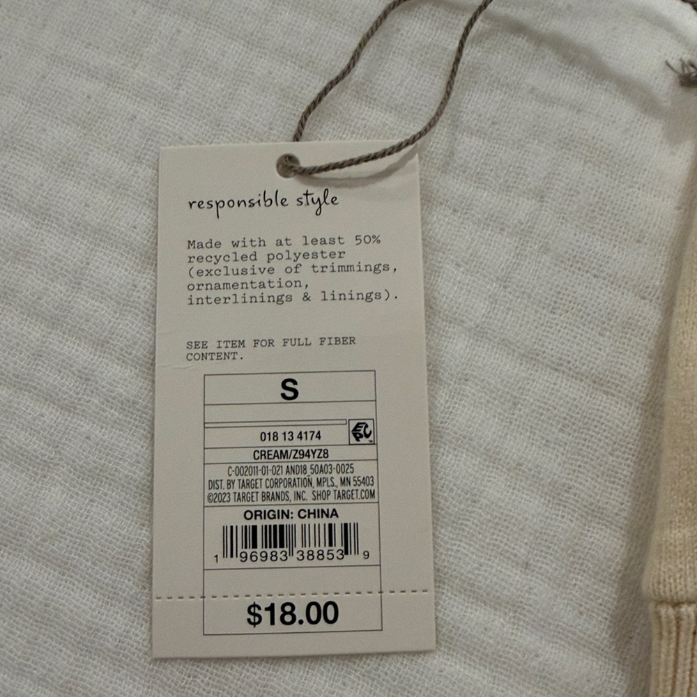 A New Day Women's Cream Bralette - Picture 5 of 5